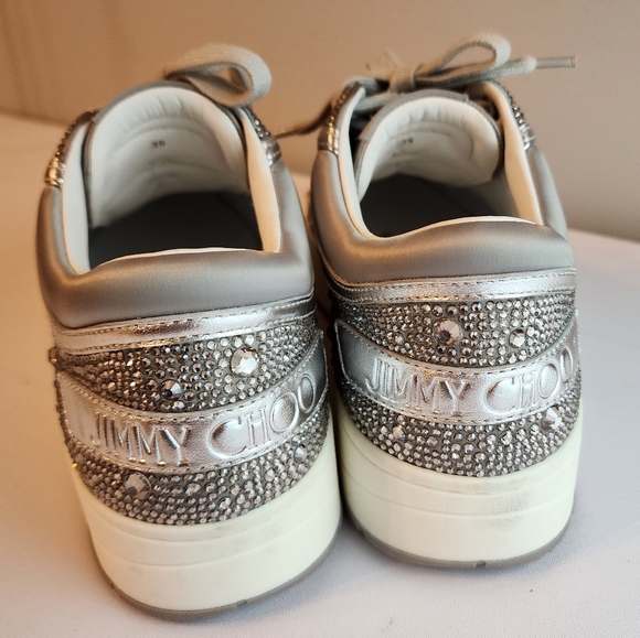 Jimmy Choo Swarovski crystal sneakers size 39 (US size 9) - Picture 5 of 8